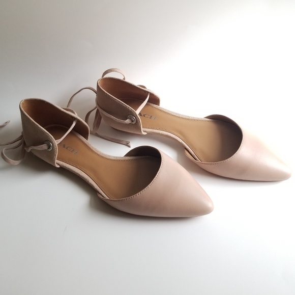Coach Shoes - New! Beautiful COACH Ankle Strap Flats.